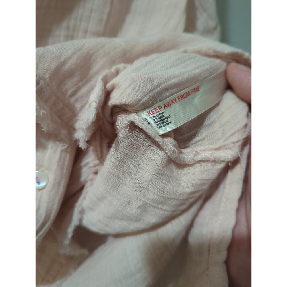 Anthropologie Romilly Gauze Embroidered Button Down Shirt NWT - Picture 7 of 7
